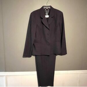Koret Dress Blazer & Pants Suit 14 Plum Purple Formal Business Office Executive